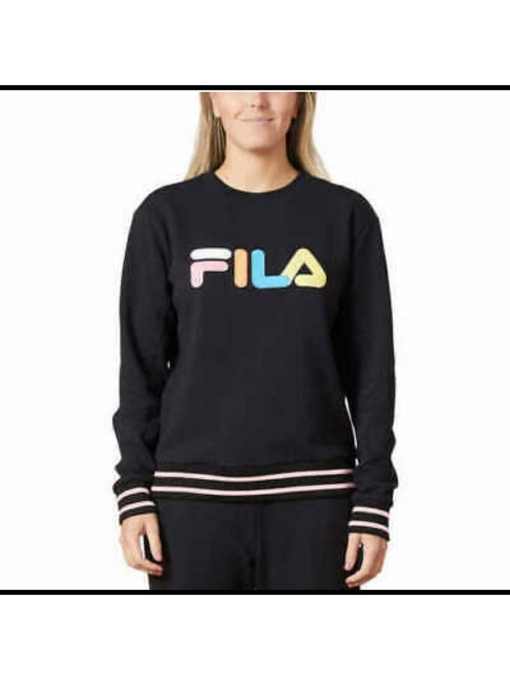 FILA French Terry Crewneck Sweatshirt Size Small